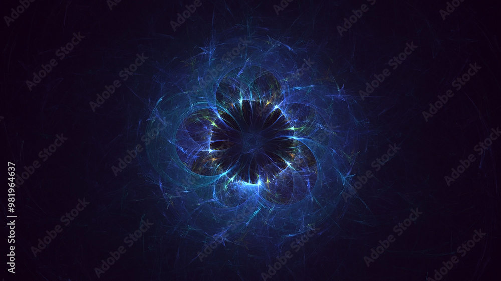 Aufkleber 3d manual rendering abstract round hole light background. its not ai generatd illustration.
