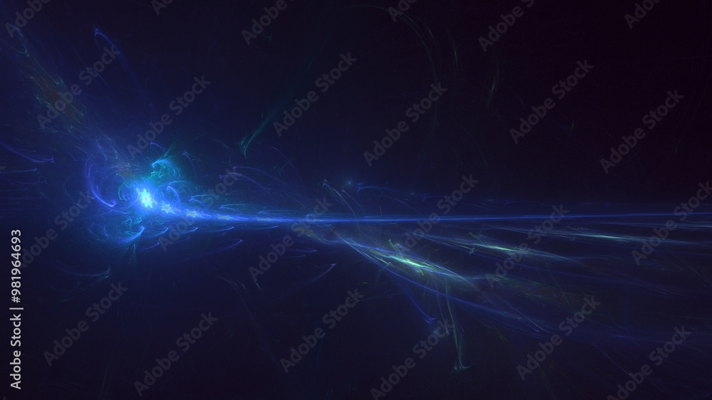 Poster 3d manual rendering abstract technology fractal background. its not ai generatd illustration.