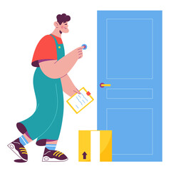 Man delivered a package