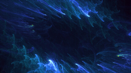 3D manual rendering abstract colorful fractal light background. Its not AI Generatd illustration.