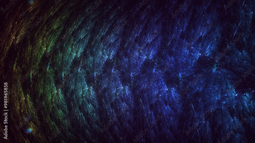 Poster 3d manual rendering abstract colorful fractal light background. its not ai generatd illustration.