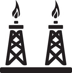 Oil icon symbol vector image Illustration
