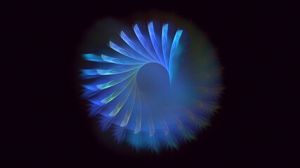 3D manual rendering abstract circle light background. Its not AI Generatd illustration.