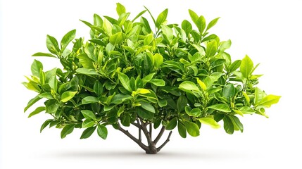 Obraz premium Lemon tree on white background