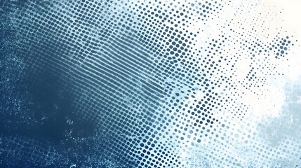 Halftone white and blue color pattern with a gradient grunge texture background Sporty style vector illustration