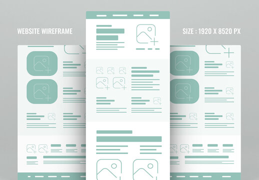 Wireframe Landing Page Layout