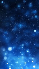 Obraz premium Abstract Blue Background, Glowing Particles, Digital Art, Backdrop, Design Element, Illustration