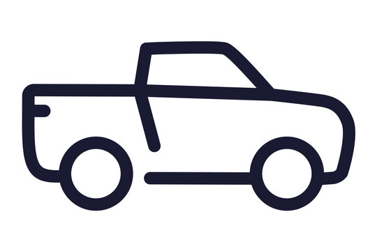 recommend clip art: pickup truck line icon, png