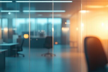 blurred office background