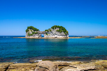 南紀白浜　名勝　円月島