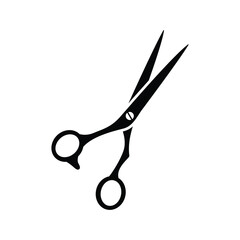 Hair scissors flat vector icon design. Hair scissors symbol design and clip art