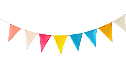 party flags on white transparent background