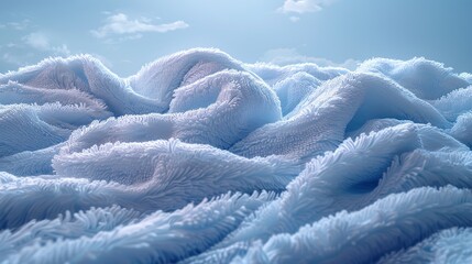 Fototapeta premium Soft Blue Fabric Texture: Abstract Background