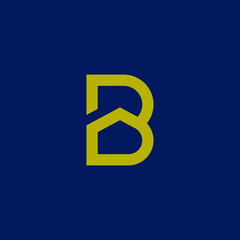 B House logo design. Combination letter B and House.