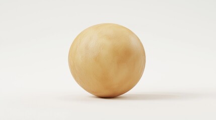 Fototapeta premium Fresh 3D Render of a Whole Chickpea on White Background