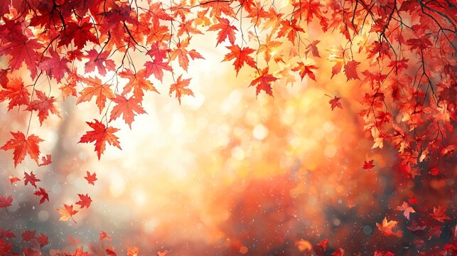 Stunning autumn leaves create a warm backdrop for Thanksgiving and Halloween themed events, perfect for invitations, décor, or seasonal promotions with copy space.