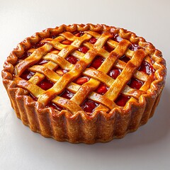 Vibrant cartoon-style pie ideal for Thanksgiving and Halloween promotions. Perfect for festive menus or decor, with ample copy space for text.