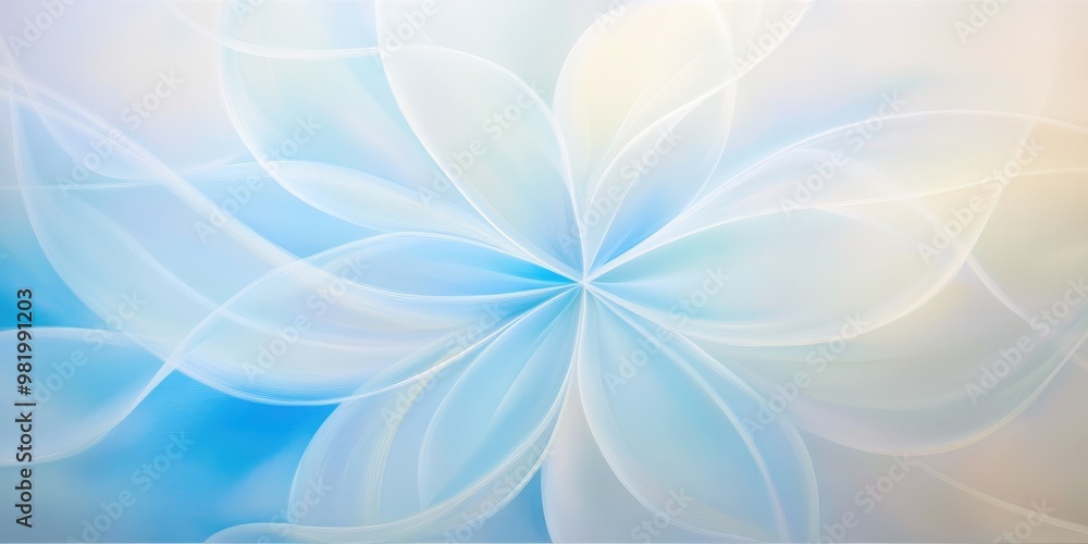 Poster winter background. elegant winter pattern featuring abstract overlapping circles and triangles in ic