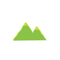 green mountain cartoon vector