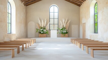 Serene Wedding Venue with Minimalist Decor