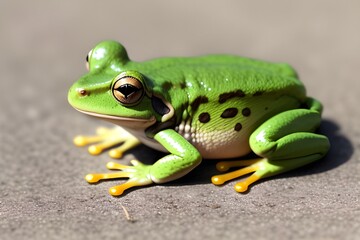 Obraz premium Frog Isolated on White Background