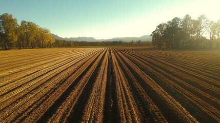 sustainable agriculture in a rural field