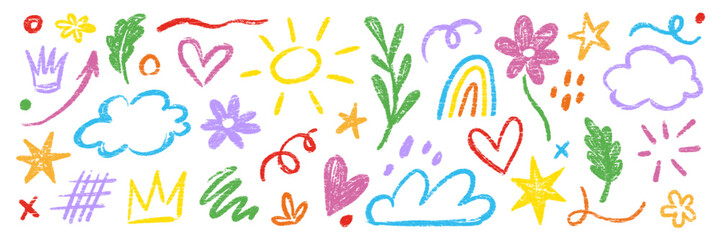 Arrow line hand drawn brush vector set. Grunge square, spiral, arrow element scribble line brush hand drawn sketch design. Grunge abstract chalk, crayon pencil style. Vector illustration © Polina Tomtosova