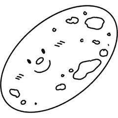 Cute solar systems planets hand drawn 