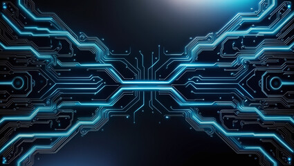 Abstract digital technology operating system circuit background template vector design