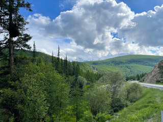 Mountain landscape in the Altai Republic, Siberia, Russia.