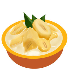 Kolak pisang indonesian traditional dessert