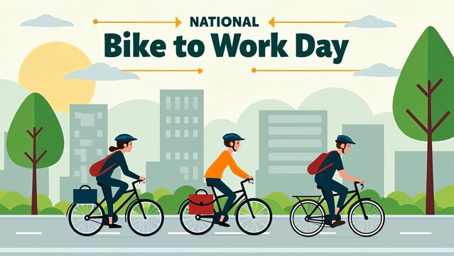 National Bike to Work Day: Eco-Friendly Commute Celebration in Urban Environment