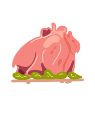 Large carcass of meat