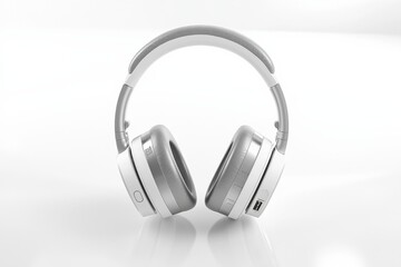 Modern Wireless Headphone Mockup Isolated created with Generative AI