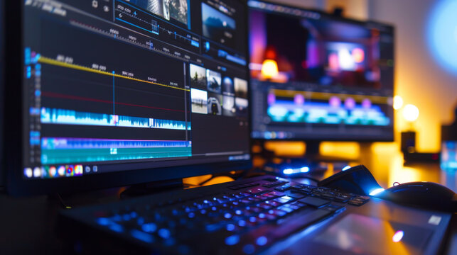 Video editing software for editing and post-processing video footage