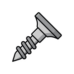 bolt nut icon vector design template simple and clean