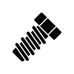 bolt nut icon vector design template simple and clean