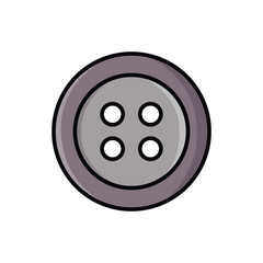 sewing button icon vector design template simple and clean