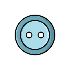 sewing button icon vector design template simple and clean