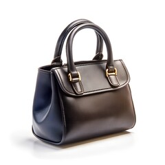 Naklejka premium Small black bag isolated white background