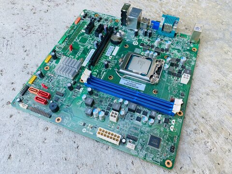 Classic Lenovo Think Centre desktop station motherboard.