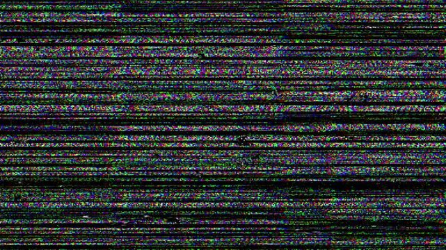 Vintage VHS Effect with Glitch TV Error 