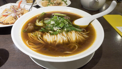 noodle soup with rice