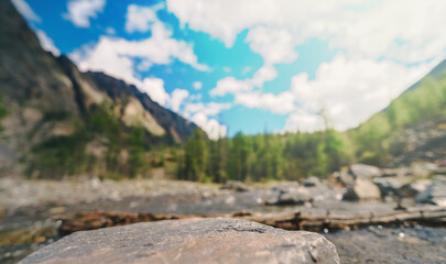 empty stone in the backcountry