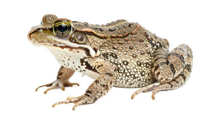 Fototapeta premium Natterjack full body isolate on transparent background