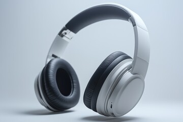 Modern Wireless Headphone Mockup Isolated created with Generative AI