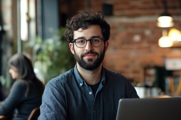 A startup founder using data analytics to refine their business model