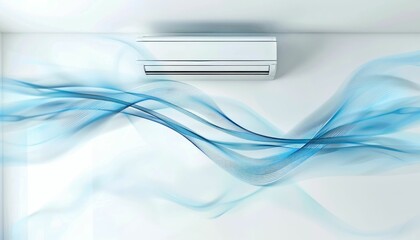 Obraz premium Cool Air Blowing from Air Conditioner