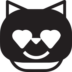Cat icon symbol vector image illustration