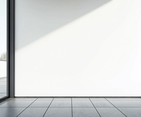 Fototapeta premium Leerer weißer Raum